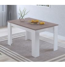 Mesa de Comedor Extensible, Mesa Salón, Robusta, Color Andersen Pino Gris, 138-198 cm (Largo) x 88 cm (Ancho) x 76 cm (Alto)