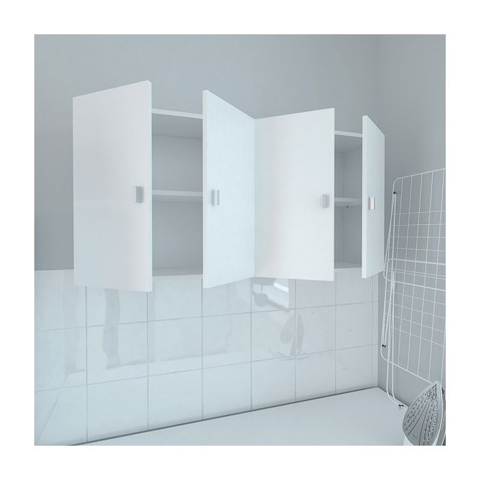 Mueble Alto de Cocina para Colgar con 2 Puertas – Color Blanco – 60 x 60 x 26,5 cm (alto x ancho x fondo)