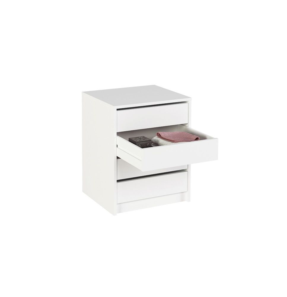 Cajonera 4 cajones | Color: Blanco | Medidas: 62 cm x 50 cm x 44 cm mueble dormitorio