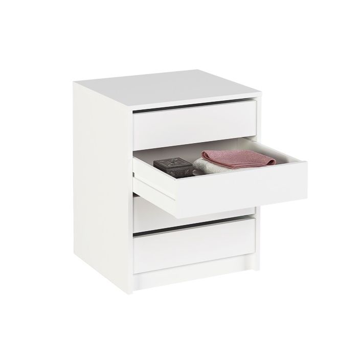 Cajonera 4 cajones | Color: Blanco | Medidas: 62 cm x 50 cm x 44 cm mueble dormitorio