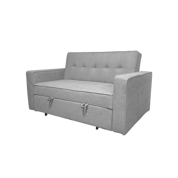 Sofá Cama 2 Plazas con Reposabrazos, Diseño Moderno y Elegante, Color Gris, 167x90x96,5 cm