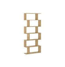 Meyvaser - Estantería Alta Salón, Libreria, Color Mauvella, Medidas: 191 cm (Alto) x 80 cm (Ancho) x 24,6 cm (Fondo