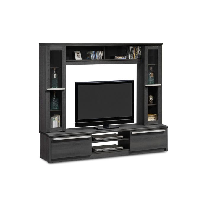 Composición de Salón para TV en Negro, 180.5x40x158cm - Elegante y Funcional para tu Sala de Estar